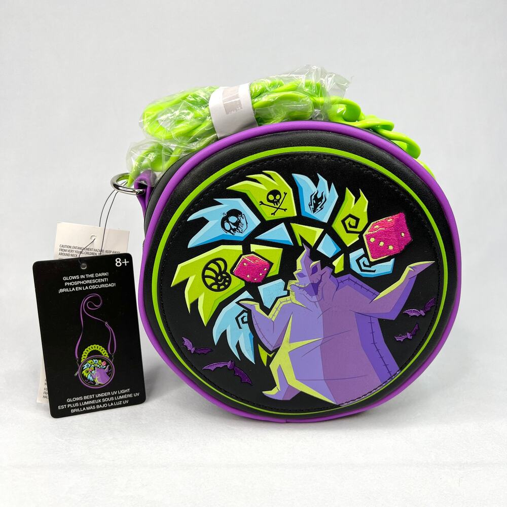 New Loungefly Oogie Boogie Bash Round Crossbody Bag